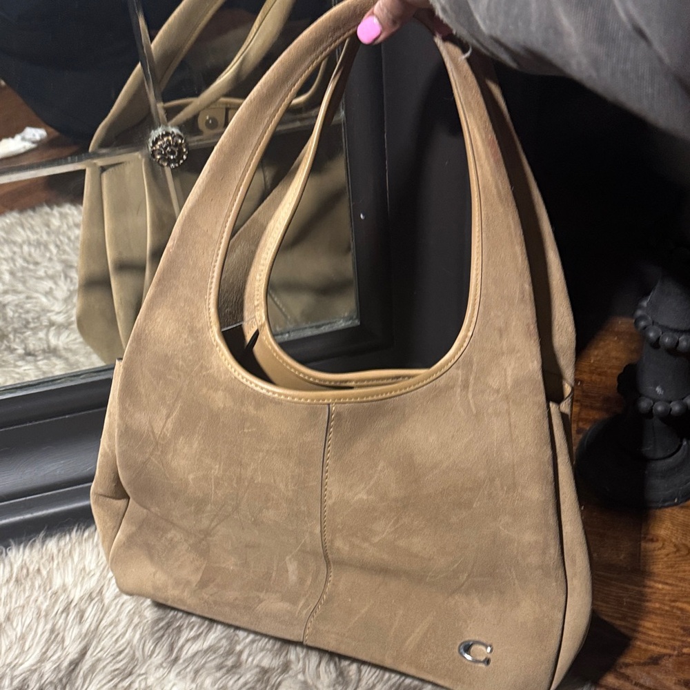 Large Coach Lana Suede Light brown - Picture 2 of 7